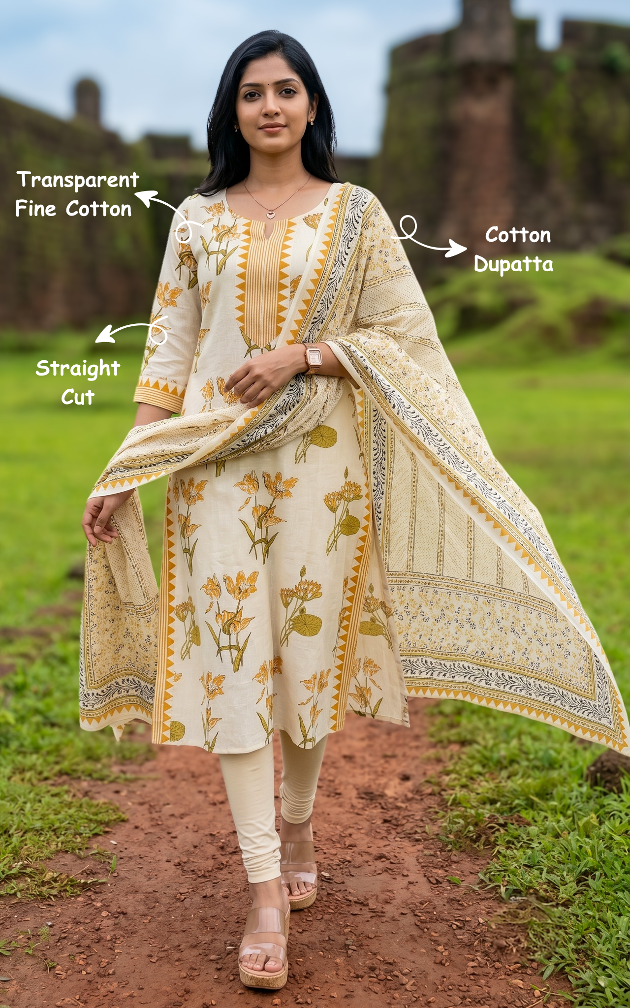 Inmozhi (Kurti+Dupatta)