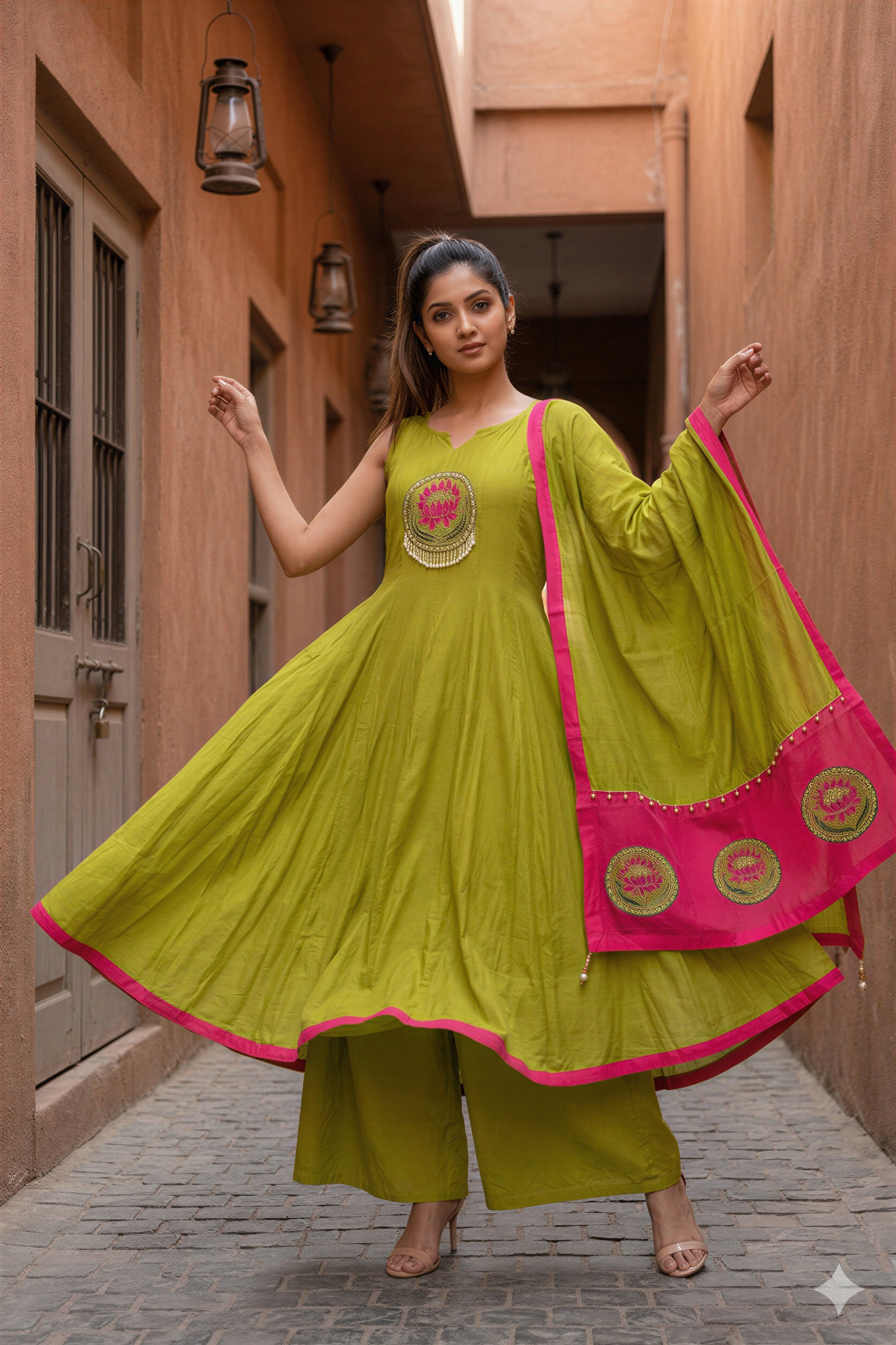 Ilavenil (Kurti+Pant+Dupatta)