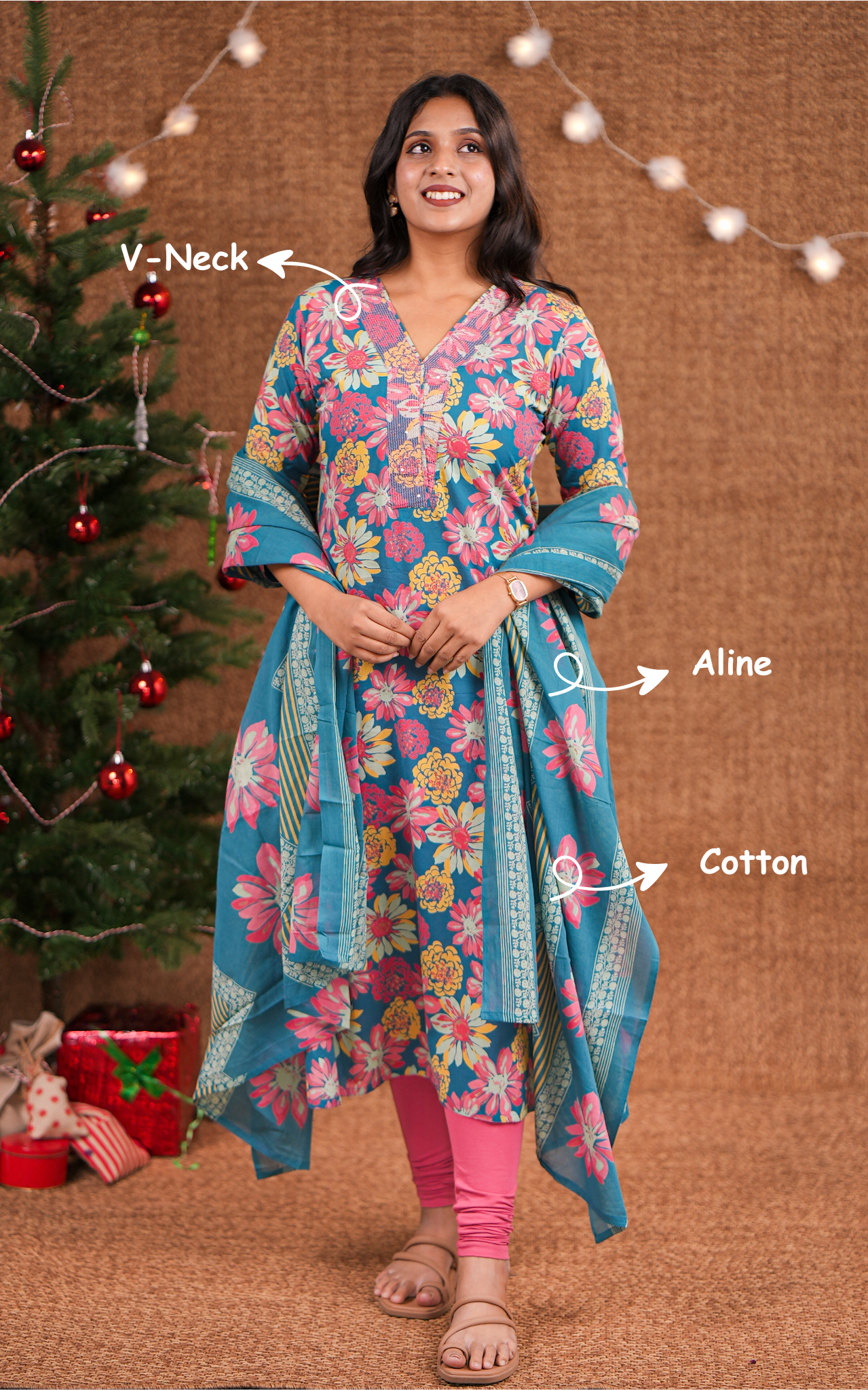 Cotton Aline kurti