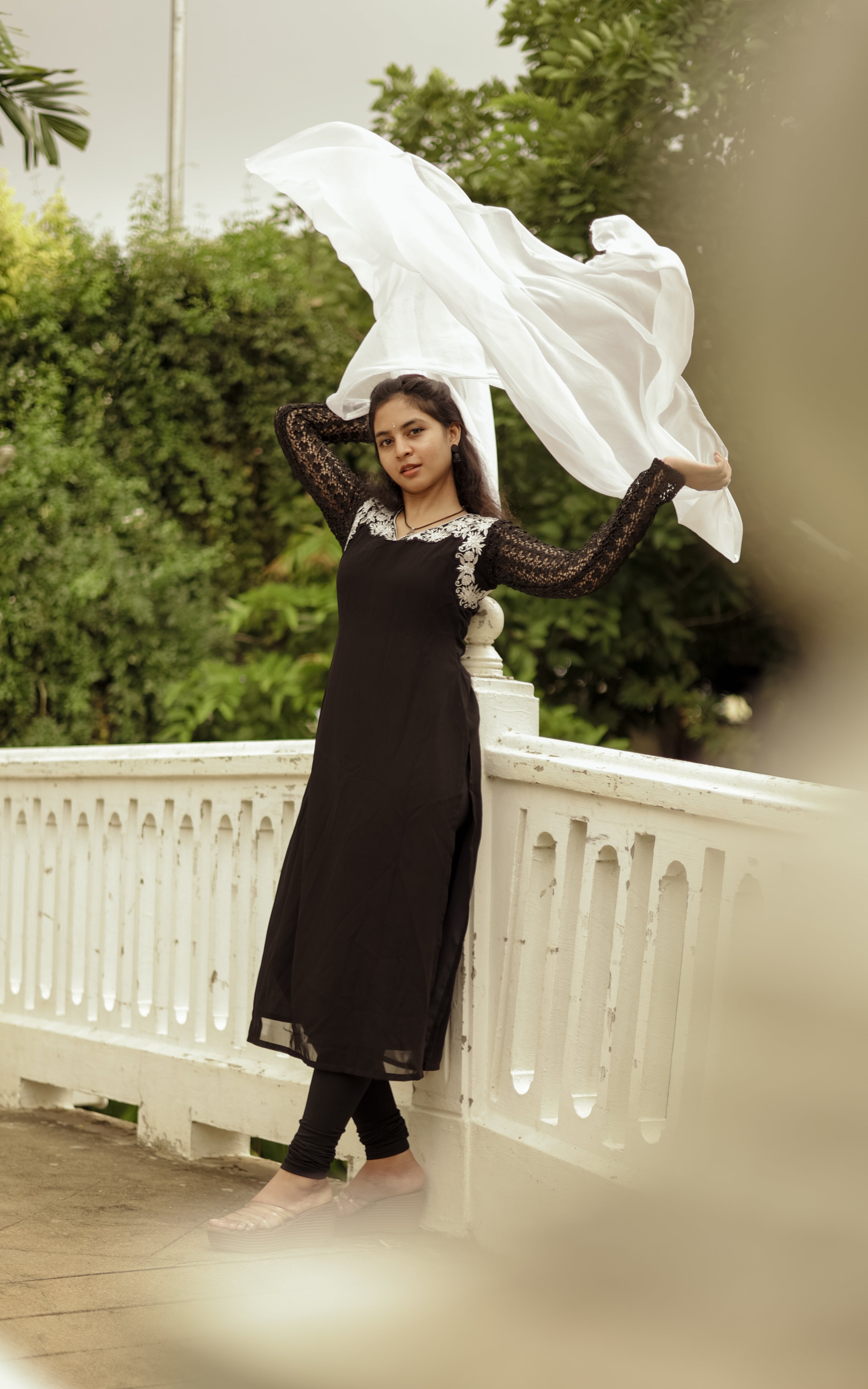 Rhythm Black (kurti+Dupatta) KURTIS instore