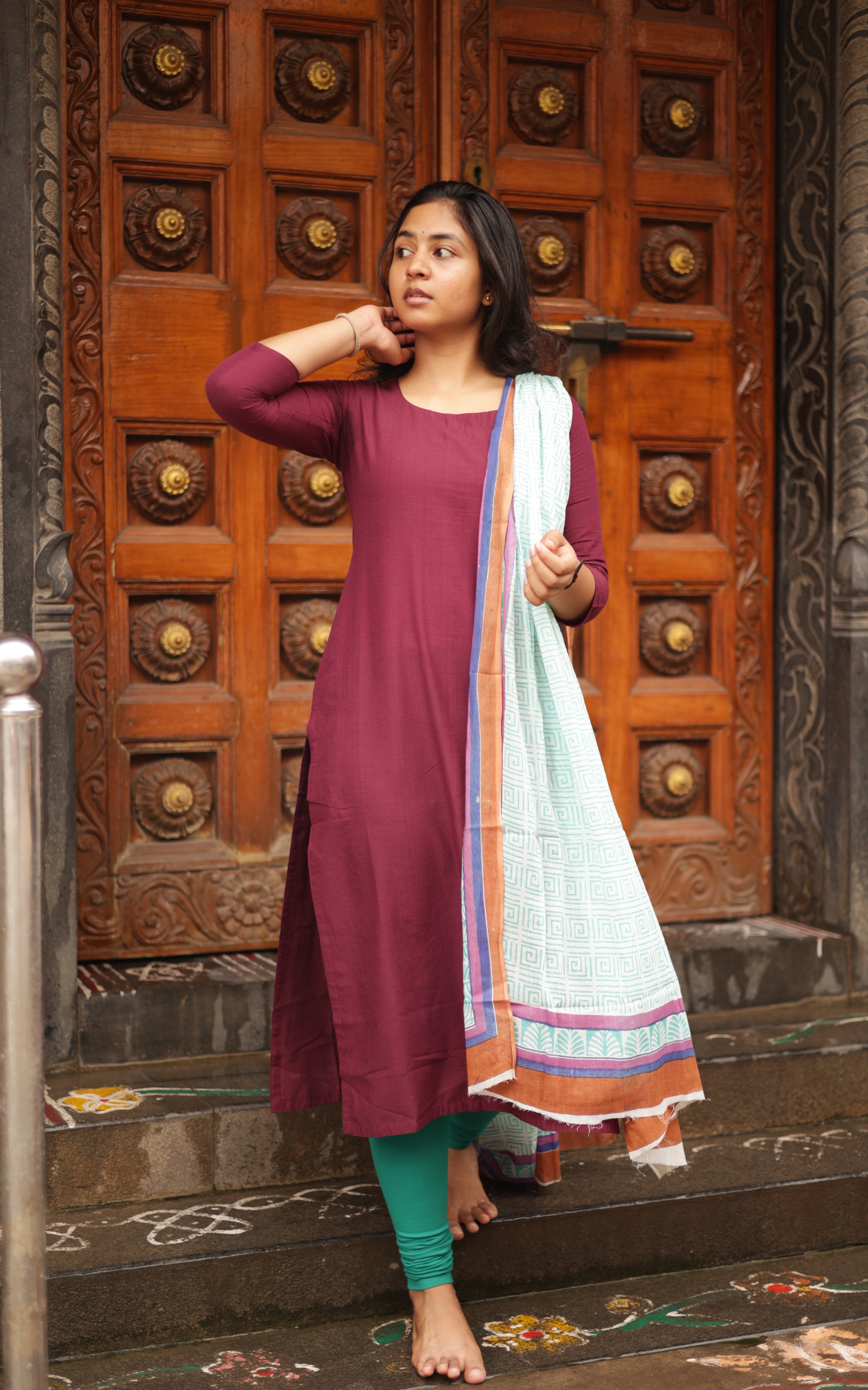 Raja Rani Nazriya Plum (Kurti+Dupatta) Delivery time: 45-60 days KURTIS instore