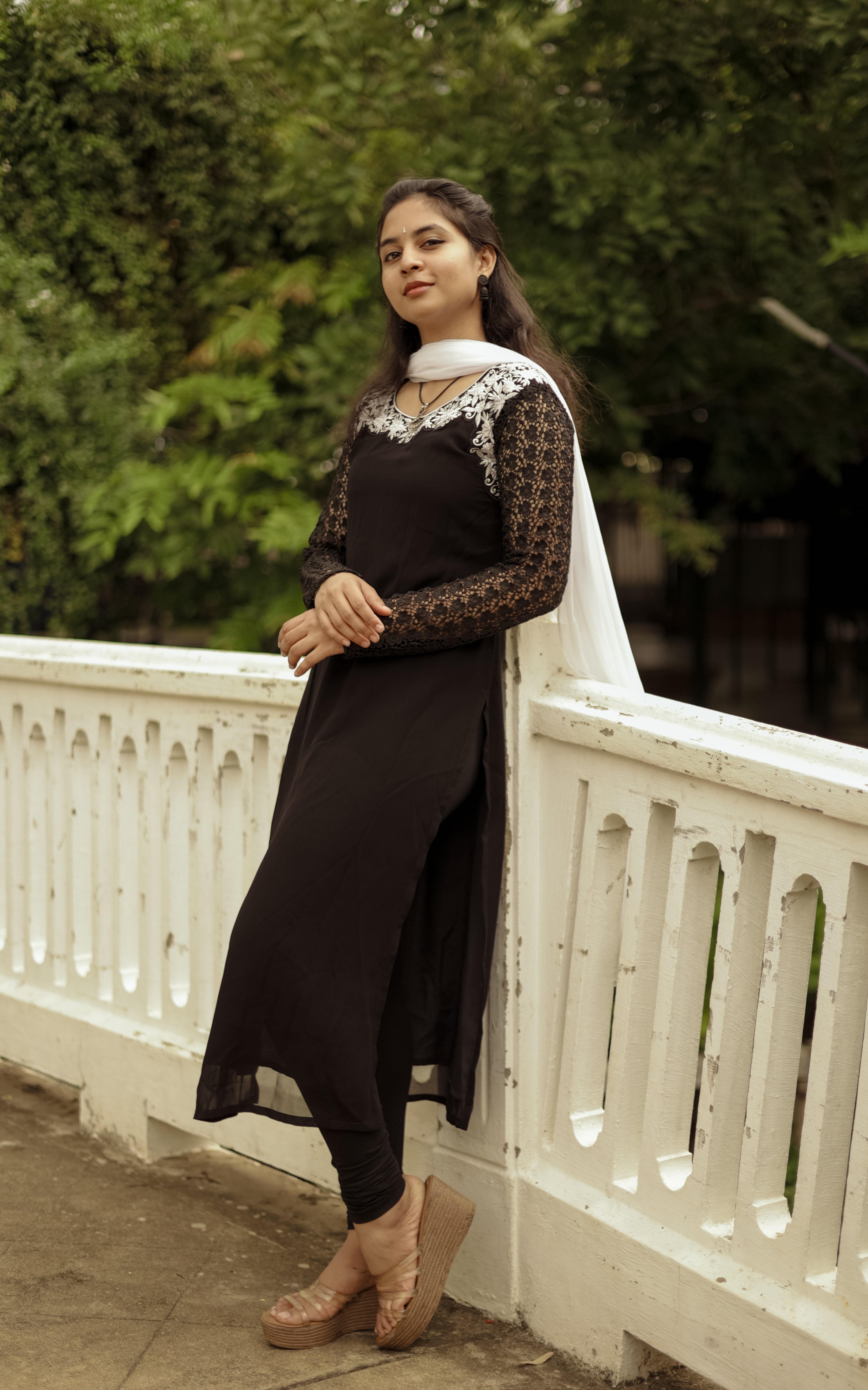 Rhythm Black (kurti+Dupatta) KURTIS instore