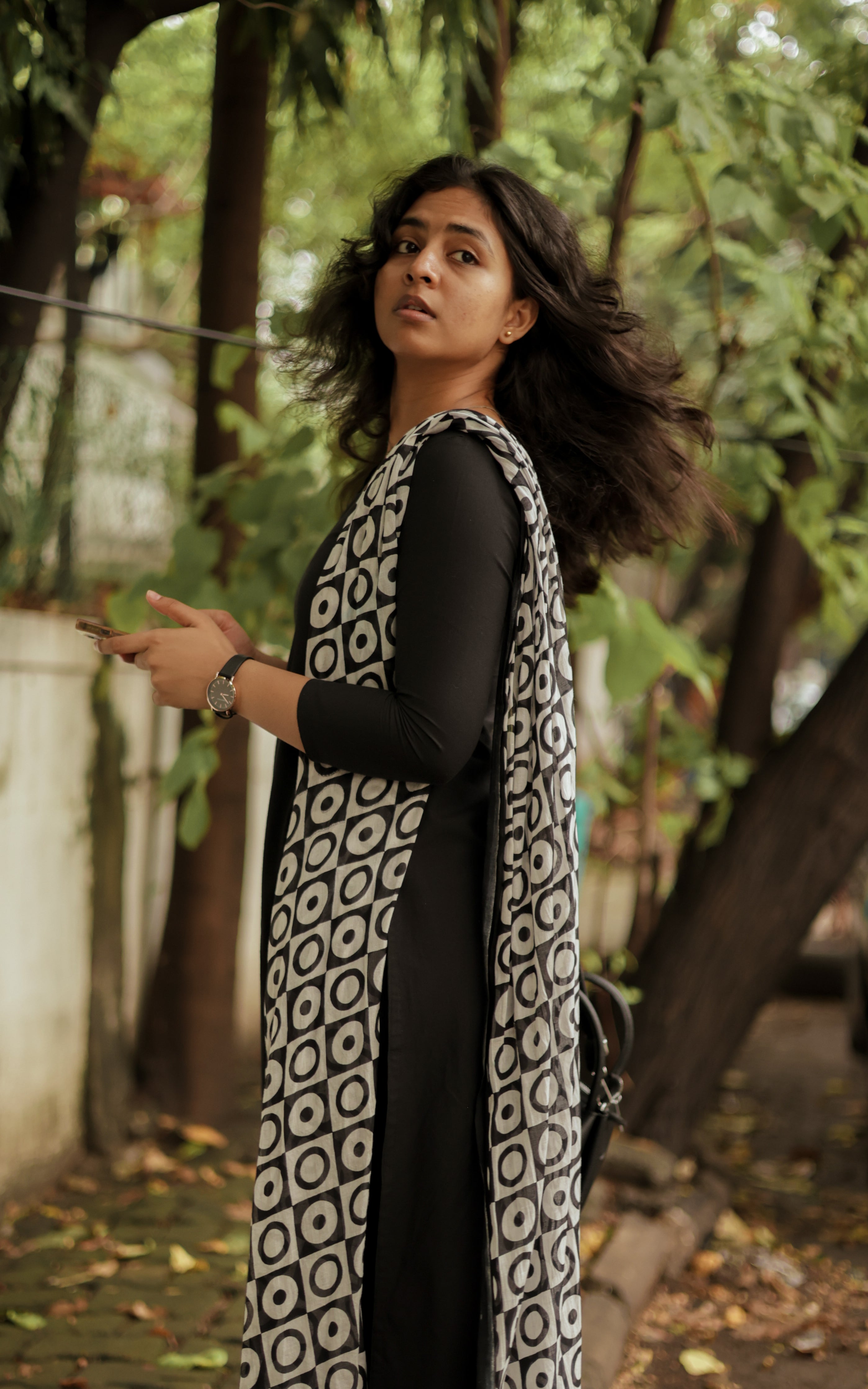 Vtv Jessie Black (Kurti+Dupatta) KURTIS instore