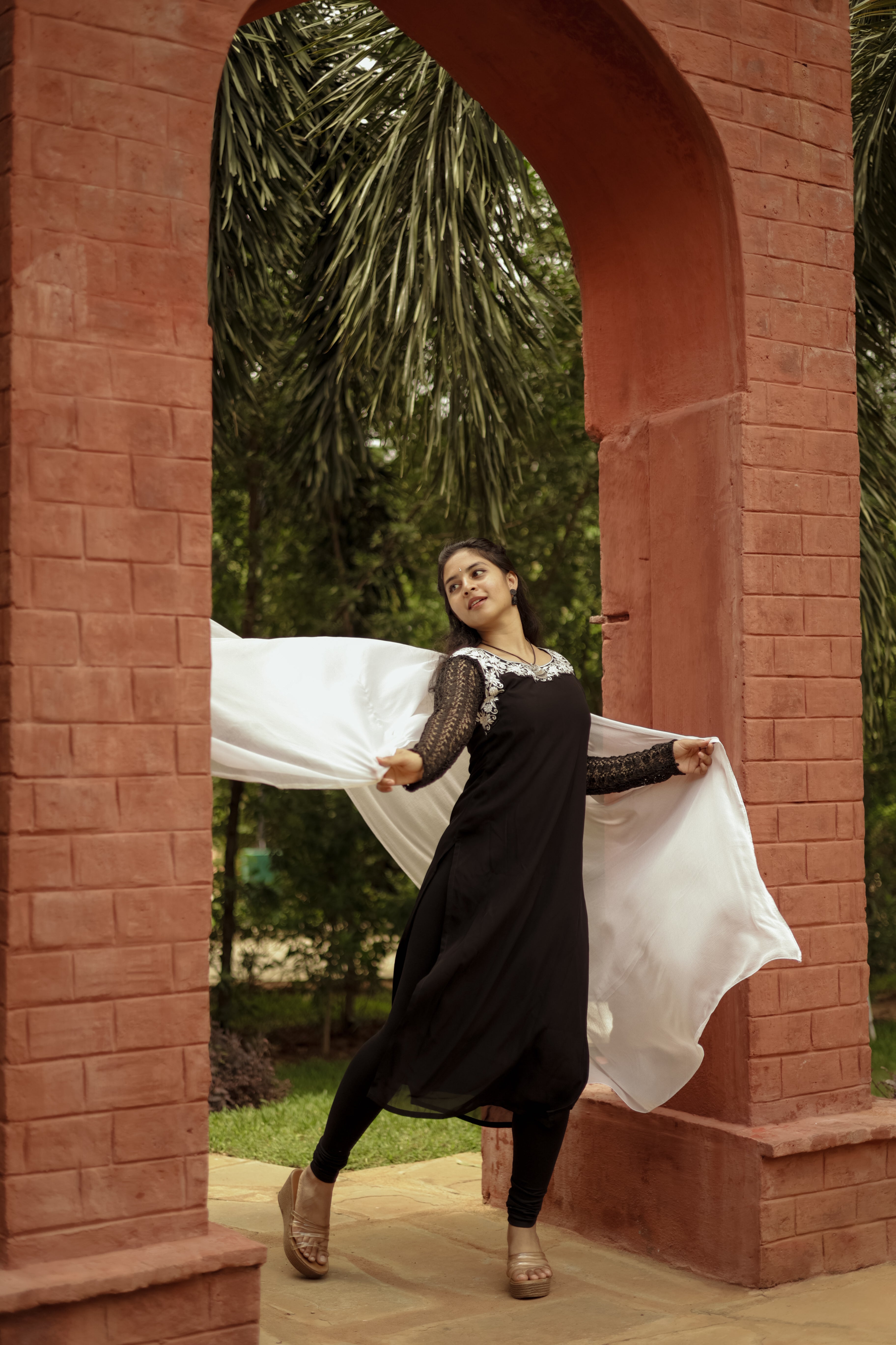 Rhythm Black (kurti+Dupatta) KURTIS instore