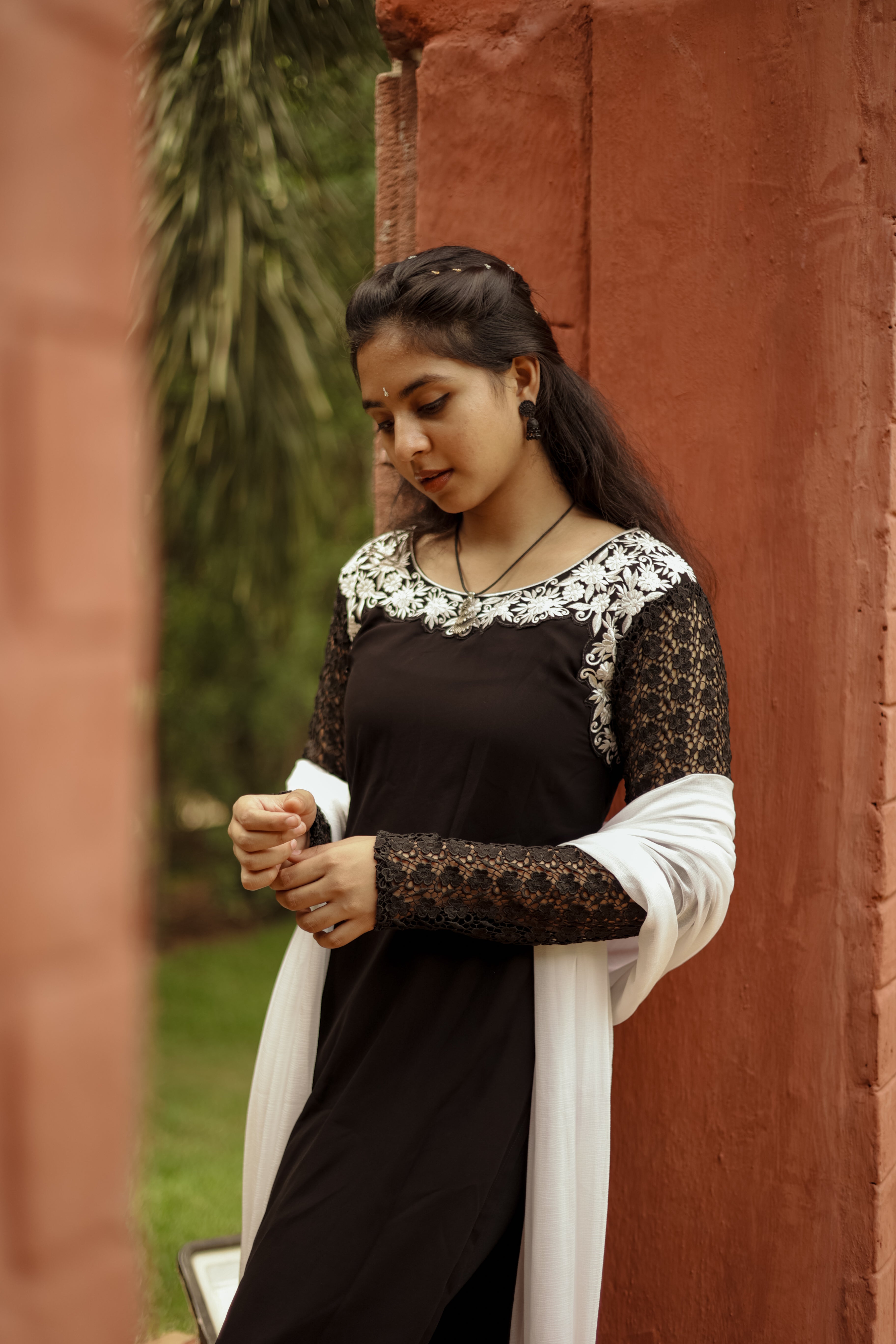 Rhythm Black (kurti+Dupatta) KURTIS instore