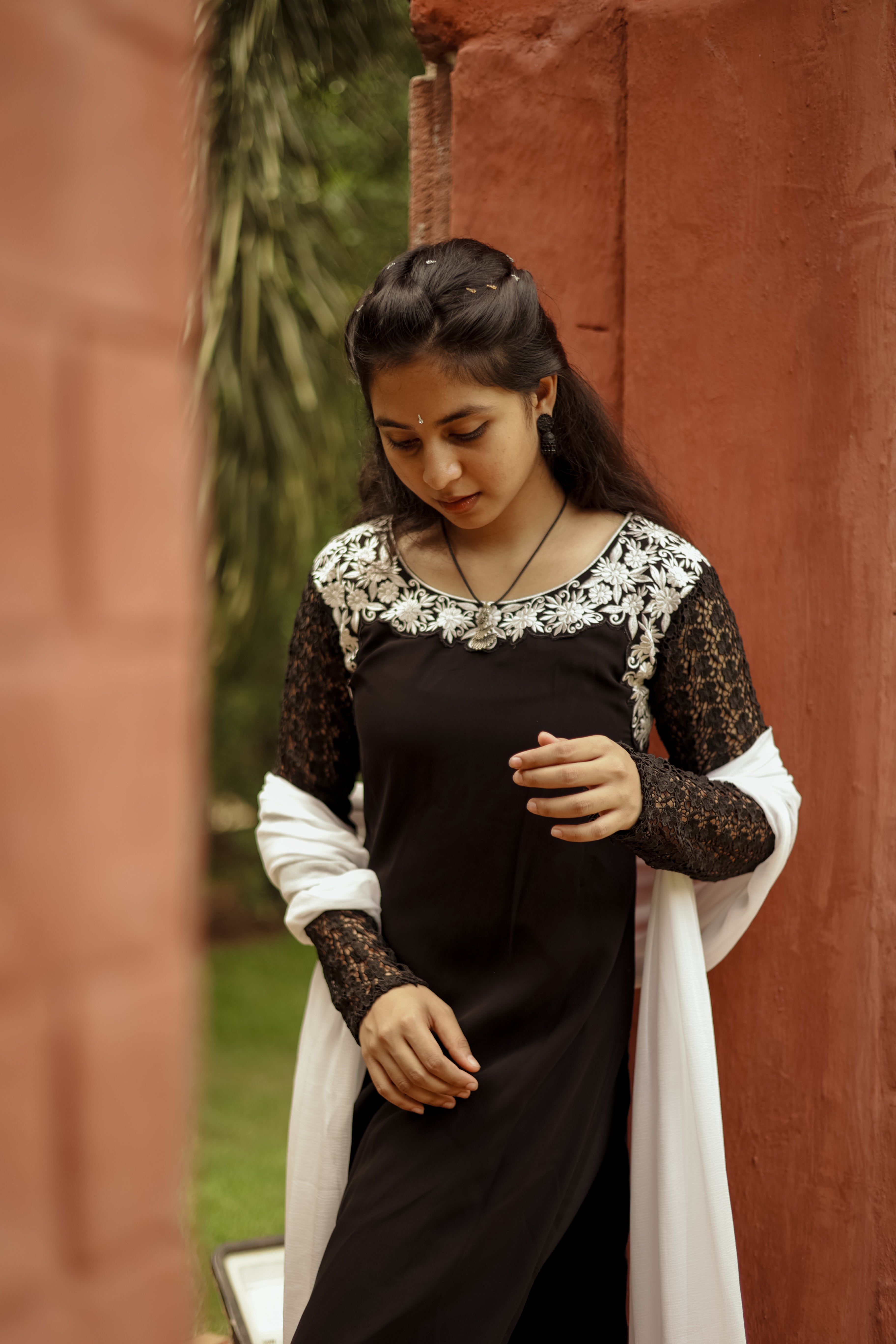 Rhythm Black (kurti+Dupatta) KURTIS instore