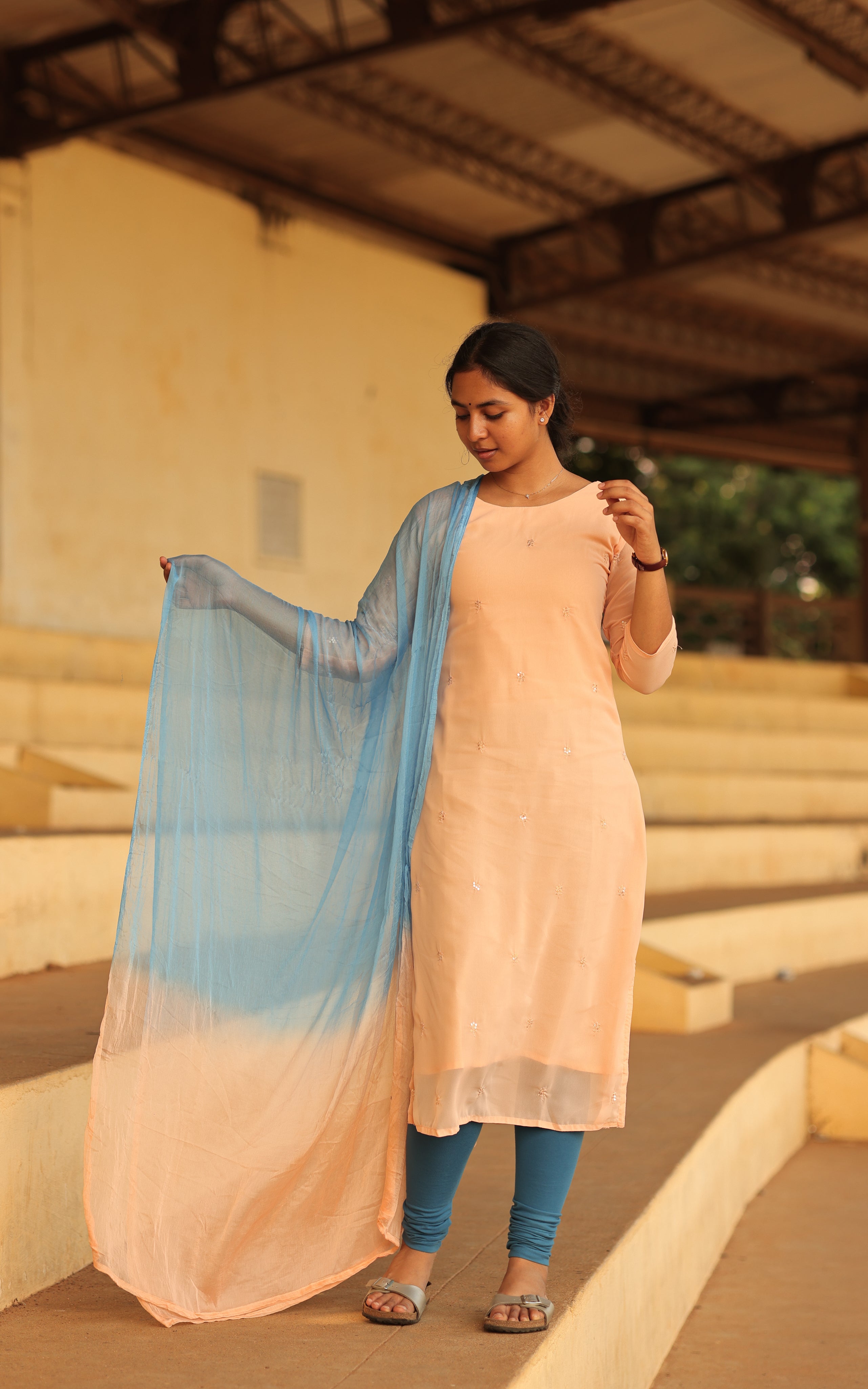 Aishu inspired kurti design – Sillunu Oru Kadhal movie look