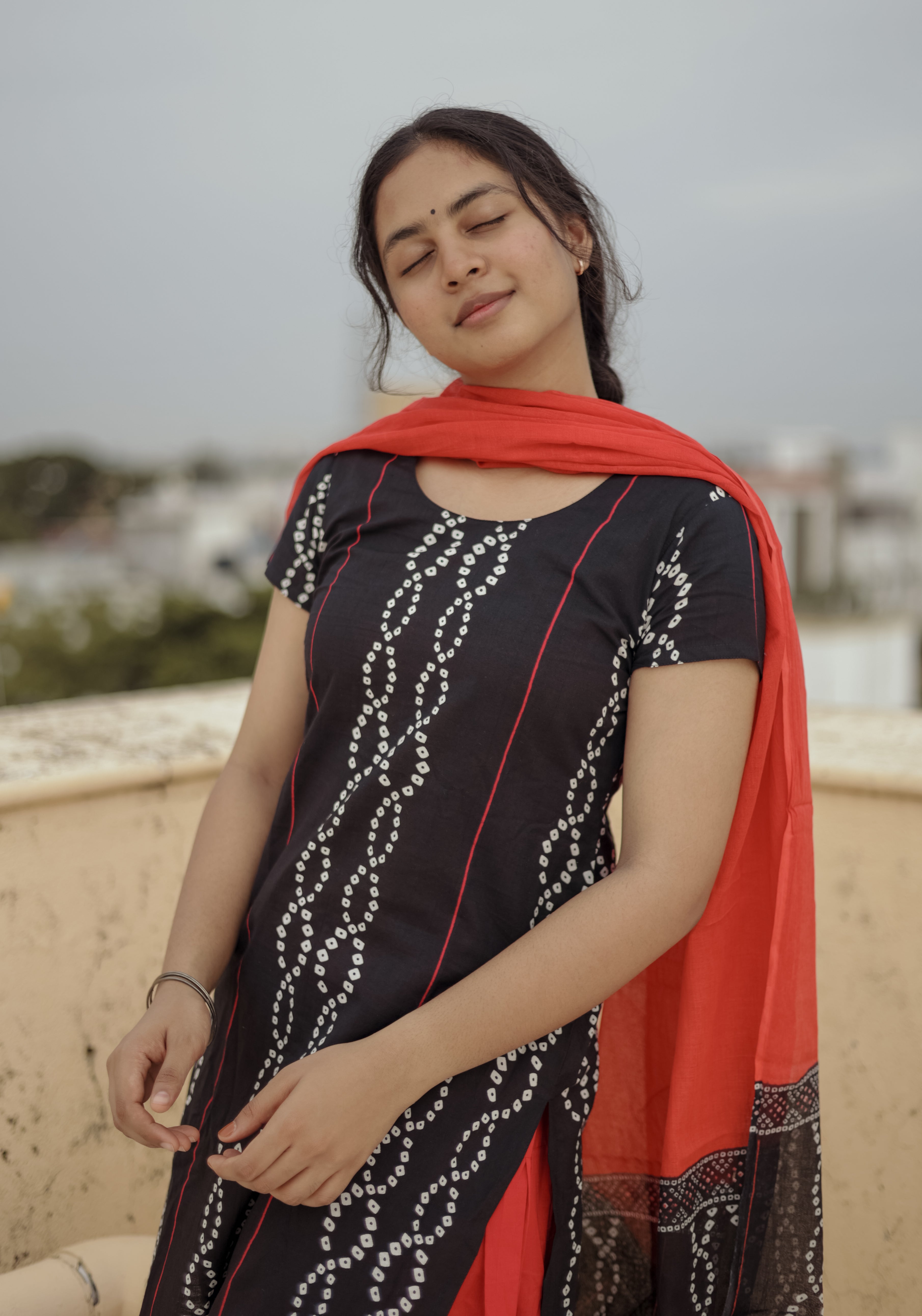 Ghilli Climax Bandhani 3/4th Sleeve (Kurti+Dupatta) KURTIS instore