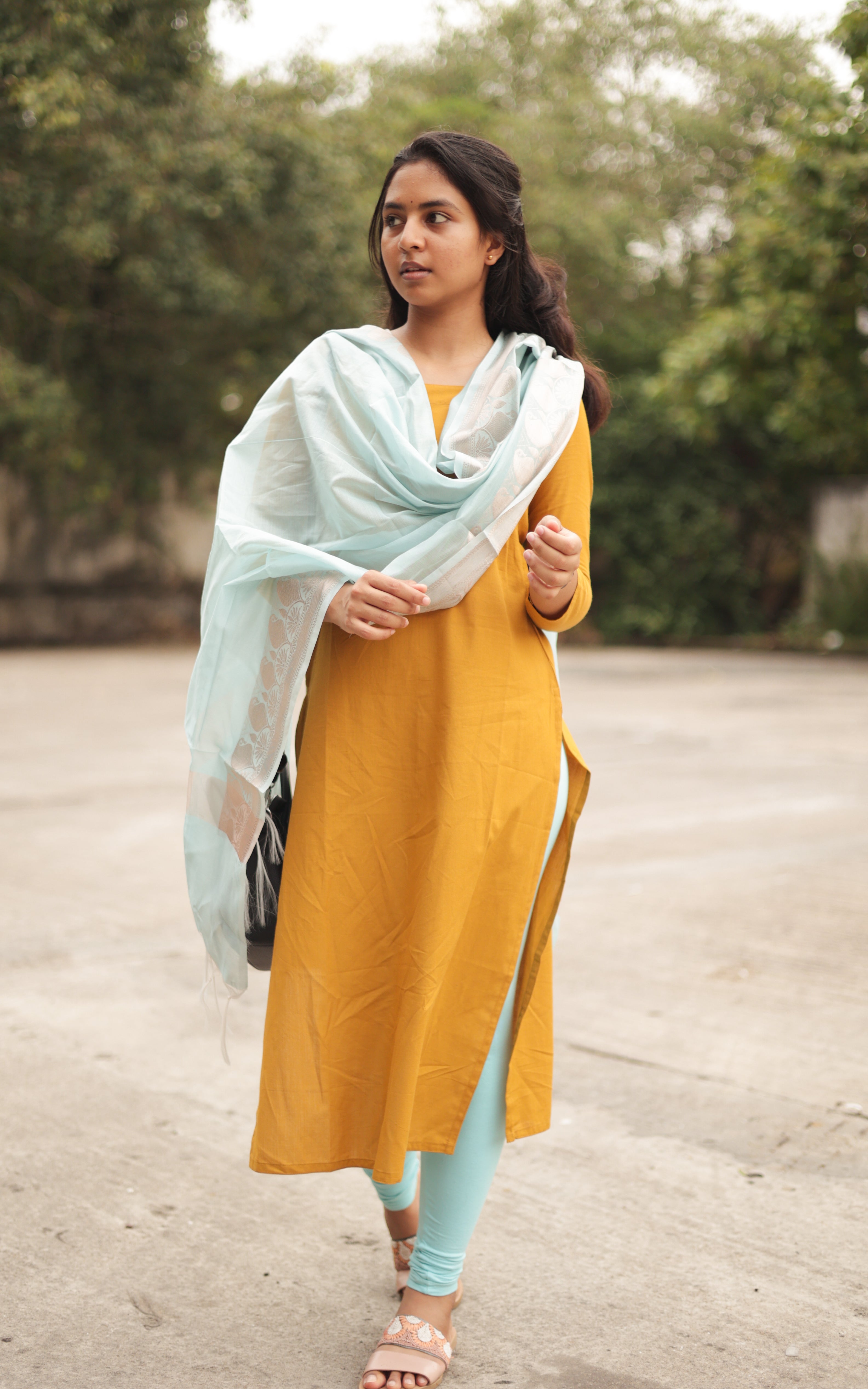 Raja Rani Nazriya Mustard (Kurti+Dupatta) KURTIS Instore