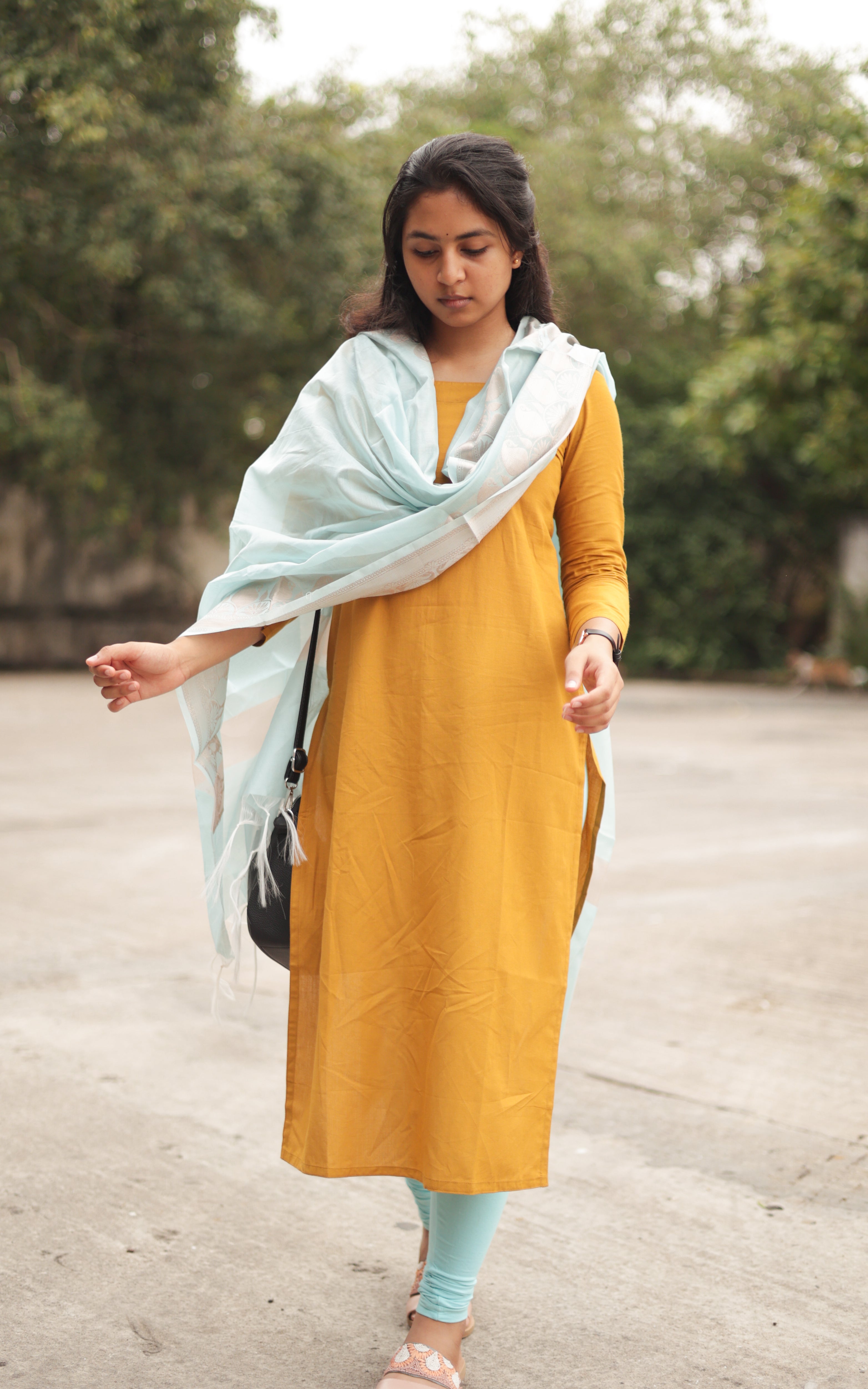 Raja Rani Nazriya Mustard (Kurti+Dupatta) KURTIS Instore