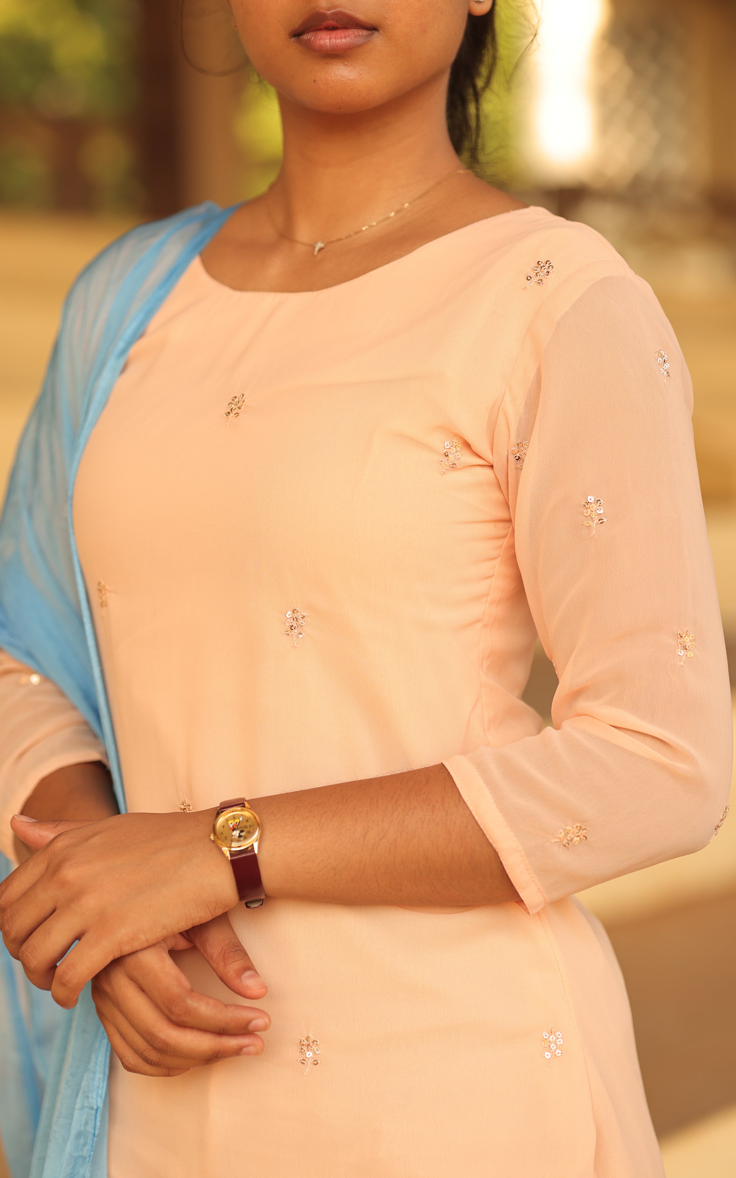 Tamil movie inspired kurti – Sillunu Oru Kadhal recreation outfit