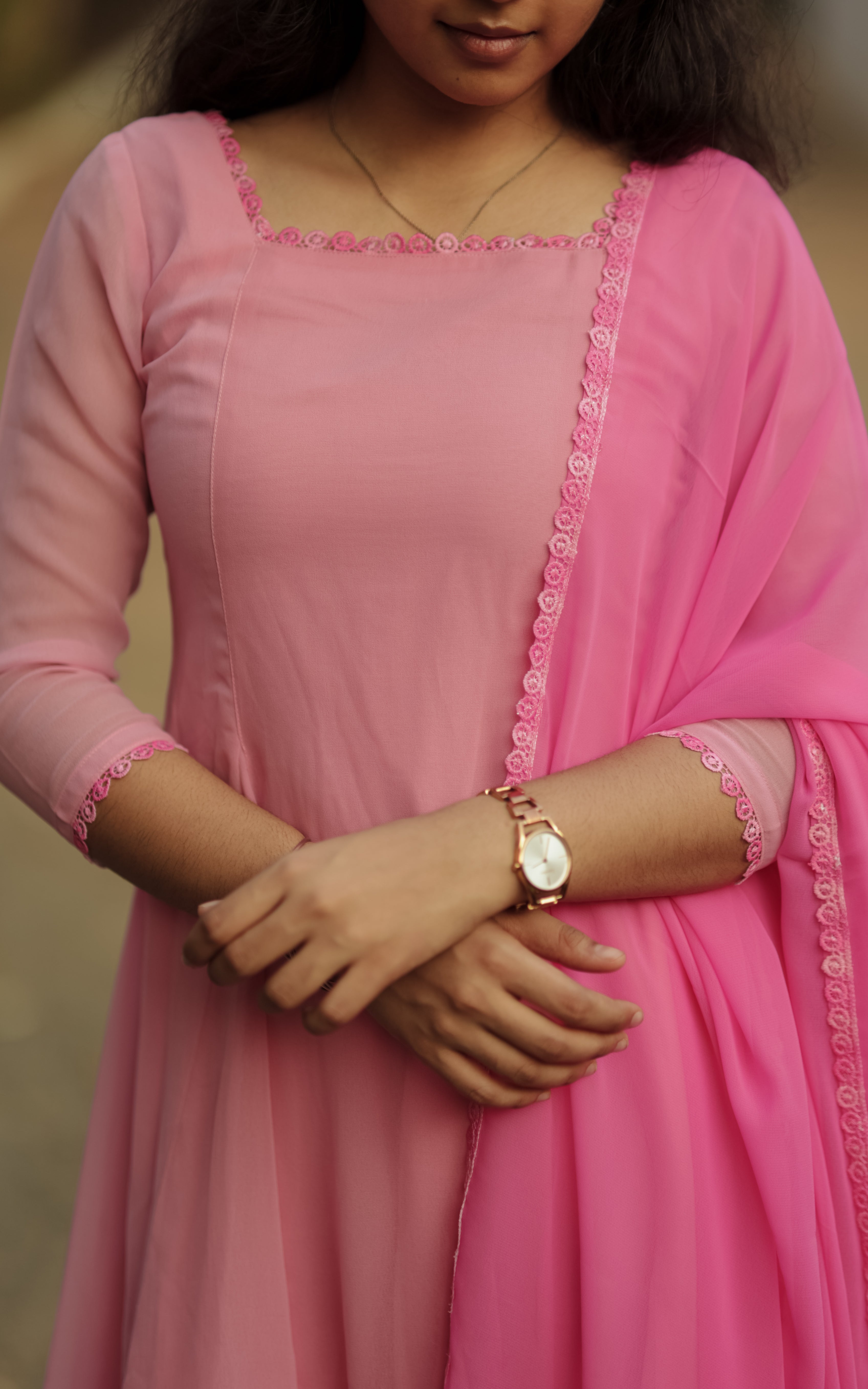 Om Shanti Oshanna Pink (Kurti+Dupatta) KURTIS instore