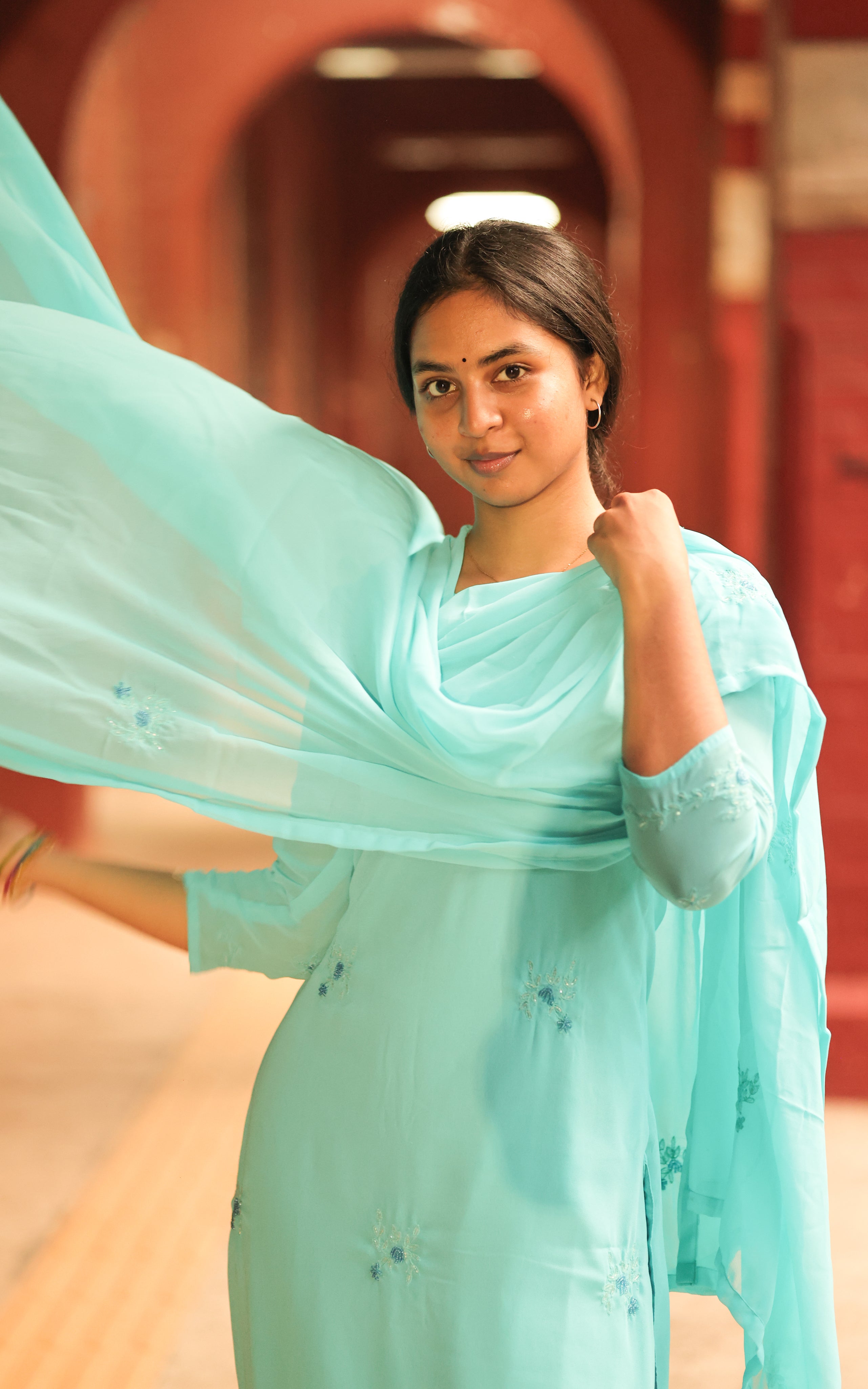 Recreated kurti look from Sillunu Oru Kadhal – Boomika and Aishu fashion style