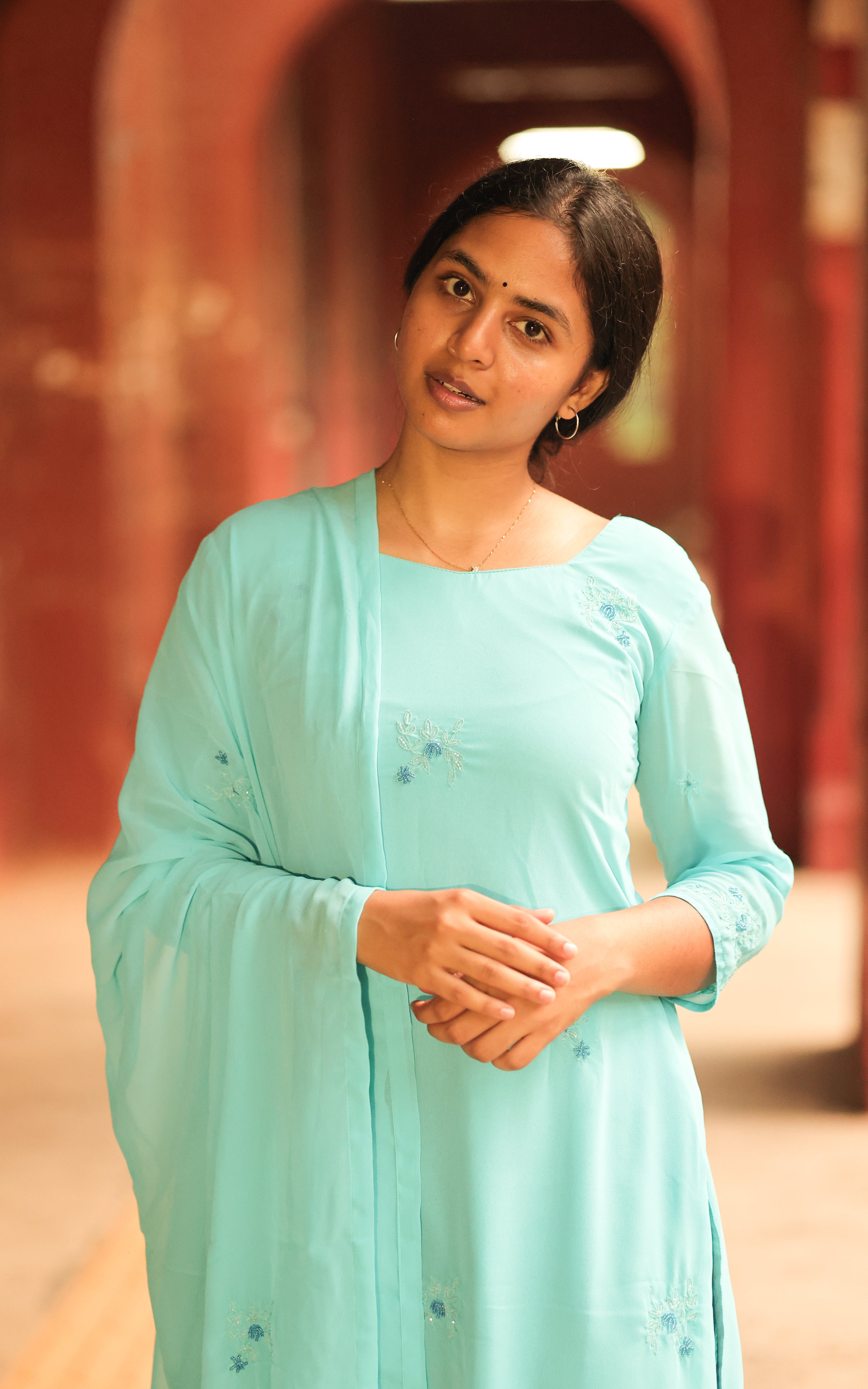 Aishu inspired kurti design – Sillunu Oru Kadhal movie look