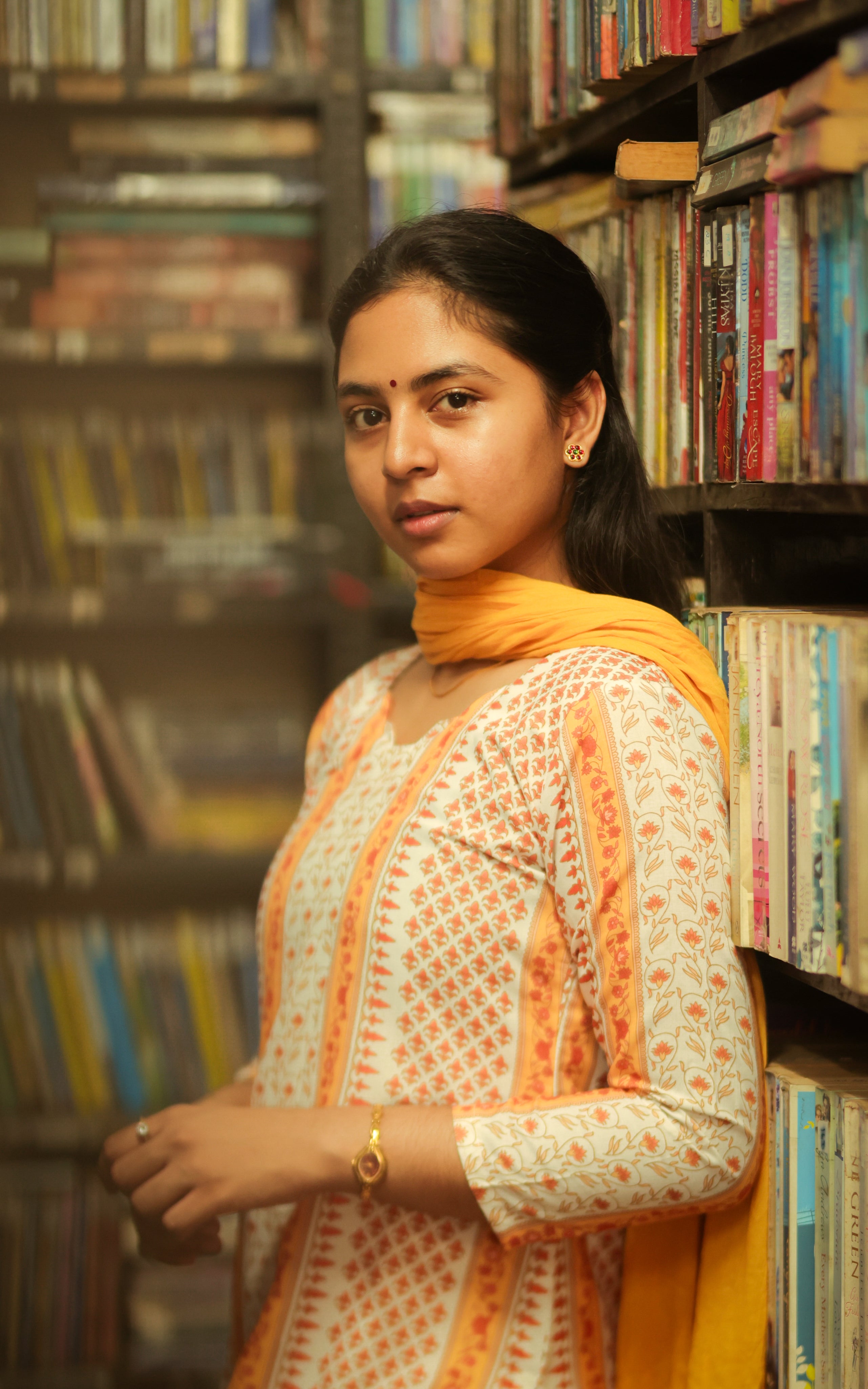  Straight Cut  kurti with 3/4 sleeves